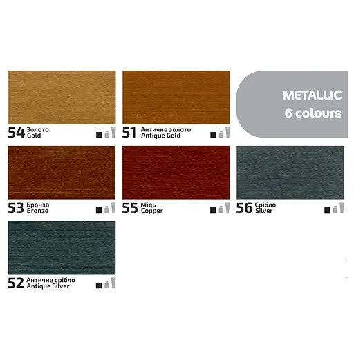 Акрил для декора металлик 75 мл Rosa TALENT - фото 3