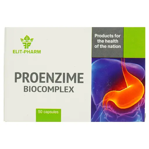 Проензим Біокомплекс Elit-Pharm 50 капсул (0.5 г) - фото 2