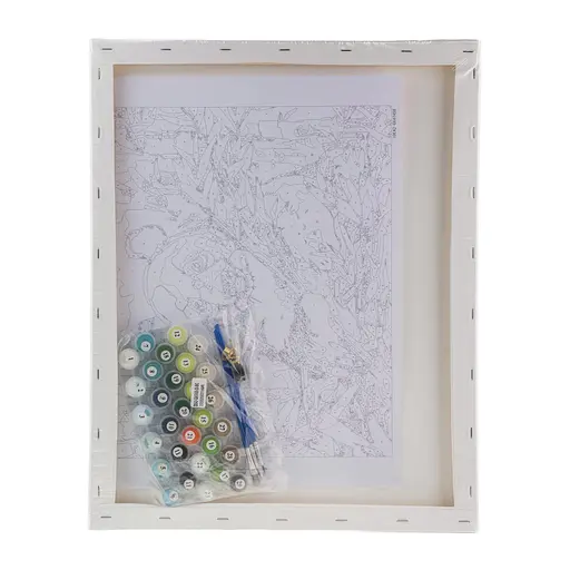 Набор для росписи "Панда в бамбуковом лесу" 40*50 см, IDEA2-GX47458, ТМ "99IDEAS" - фото 6