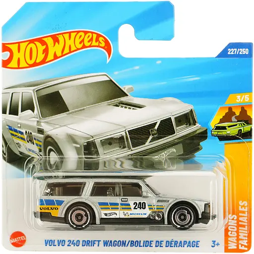 Базова машинка Hot Wheels Wagons Volvo 240 Drift Wagon / Bolide De Derapage біла (5785) JBB40-N521