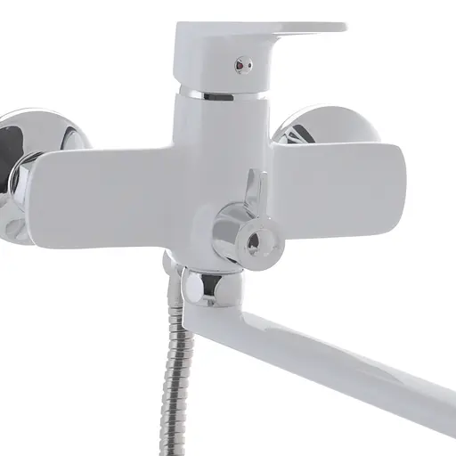 Смеситель для ванны Mixxus Nevada 006 Euro white MI5799 Белый матовый - фото 2