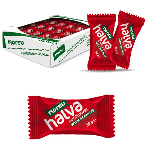 Халва подсолнечная Norsu с арахисом 30 г х 50 шт. - фото 2