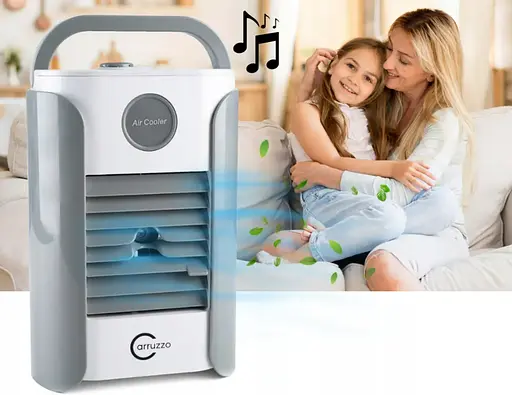 Охладитель воздуха Bluetooth колонка 3в1   аккумуляторный 2000mAh Carruzzo Q95D - фото 10