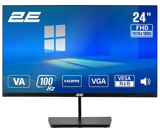 Монитор 23.8" 2E B2425B FHD VA 100Hz (2E-B2425B-01.EU) - фото 1