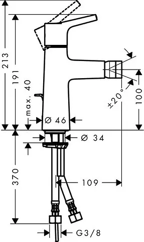 Смеситель для биде Hansgrohe Talis S 72200000 Хром - фото 2