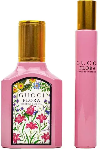 Набор Gucci Flora by Gucci Gorgeous Gardenia 50 мл парфюмированная вода + 10 мл - фото 2