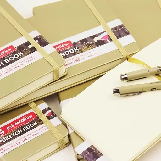 Блокнот для графики Royal Talens Art Creation А5 (13х21см) 140г/м2 80л White Gold - фото 6