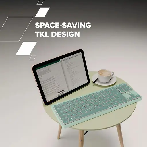 Клавіатура Canyon Keyboard OnType 10 Low Profile EN Wired Green (CNS-HKB10GR) - фото 8