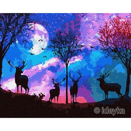 Набір для розпису по номерах Казковий ліс, 40x50 см, КНО5027