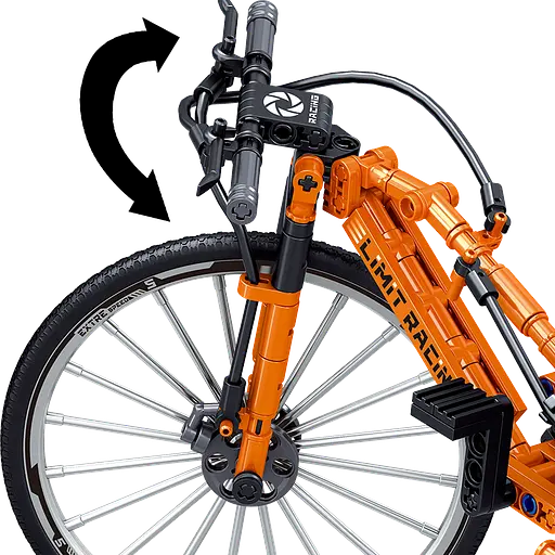 Конструктор велосипед  ZHEGAO DOWNHILL BIKE  швидкісний гірський 253 деталі - фото 5