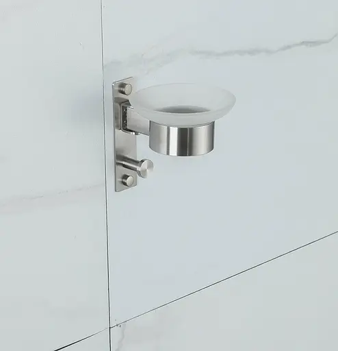 Мильниця Frap F30402, з гачком для рушника, нержавіюча сталь, Нержавіюча сталь - фото 2