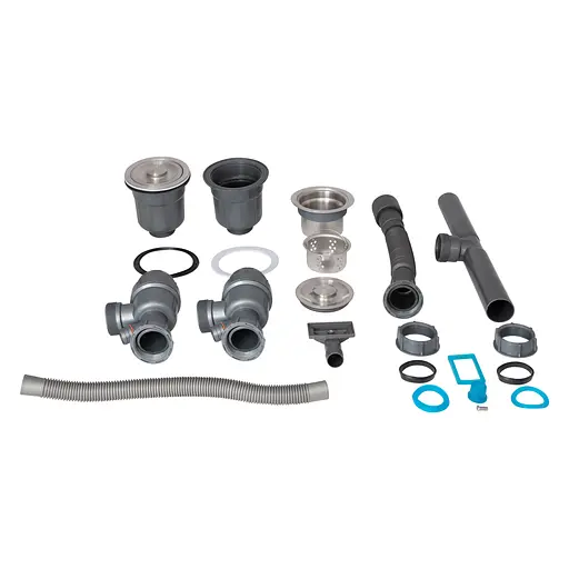 Кухонна мийка з двома чашами інтегрована Lidz Handmade H7843 (LDH7843BPVD45586) Brushed Black PVD 3,0/1,0 мм, Чорний - фото 9