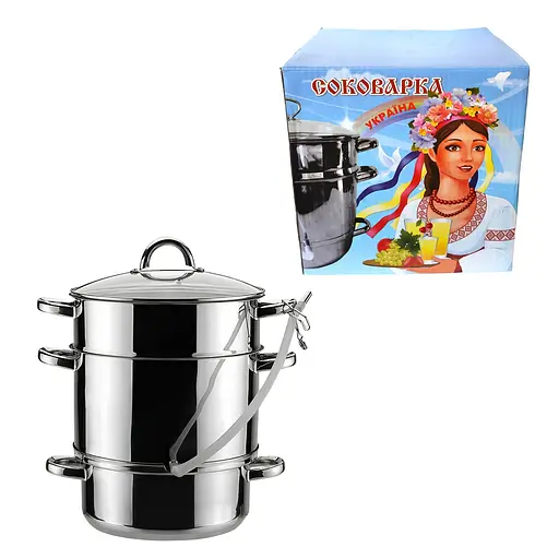 Соковарка «Украина» 8л (нержавеющая сталь), Господар 85333 - фото 2