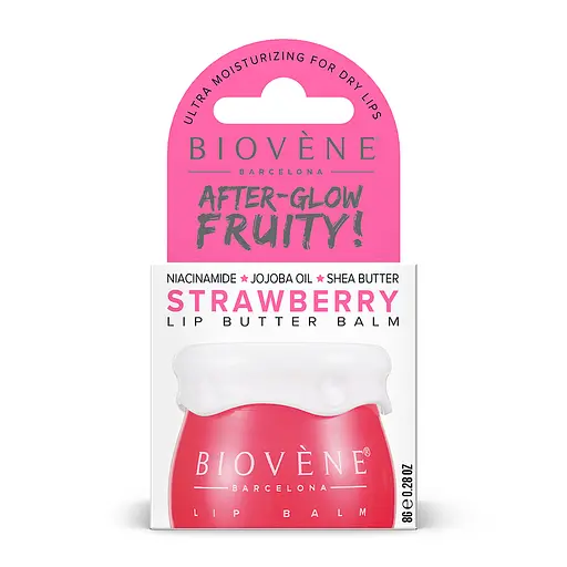 Бальзам Biovene для сухих губ зволож. з полуницею та ніацинамідом 8 г - фото 2