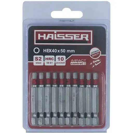 Бита Haisser HEX4x50 мм 10 шт. (81356)