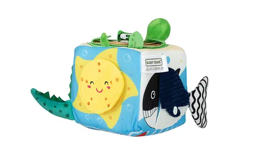 Игрушка-подвеска Baby Team Развивающий кубик (8570_океан) - фото 4