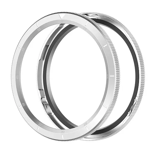 Безель металевий Sikai для смартгодинника Xiaomi Watch S3/S4 Silver-1 + захисне скло - фото 5