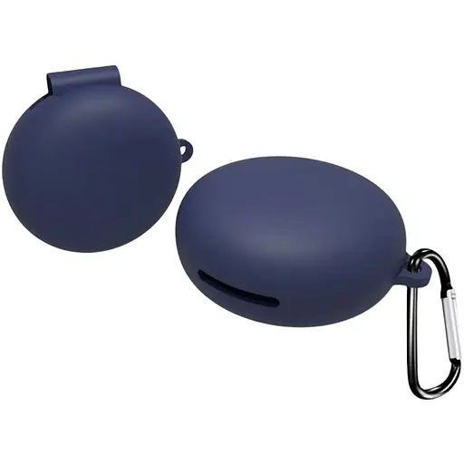 Чохол-накладка DK Silicone Candy Friendly із карабіном для Oppo Enco W31 (dark blue)