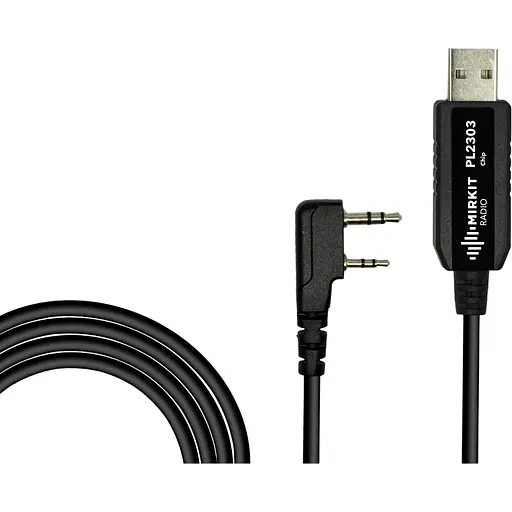 Кабель USB Mirkit PL2303 Basic Model для програмування рацій з роз'ємом K2 Baofeng