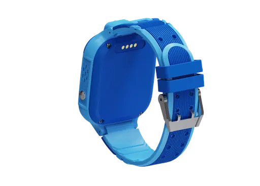 Смарт-часы телефон детский LEMFO LT37 4G GPS Wi-Fi с видеозвонком SIM-карта силиконовый ремешок Blue (18758) - фото 3