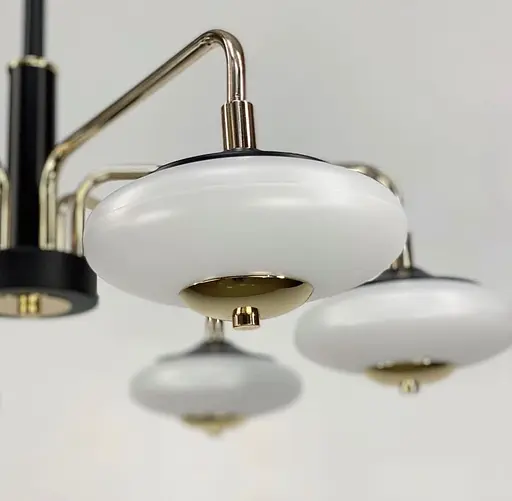 Світлодіодна люстра з унікальними плафонами Line.F Кількість ламп 8 - фото 4