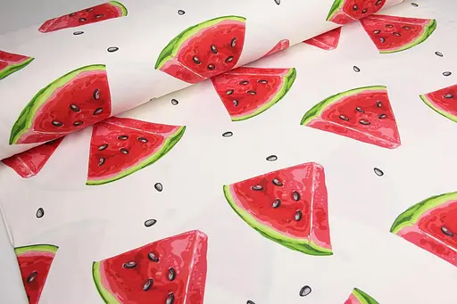 Тканина з тефлоновим просоченням Кавуни принт (від 1 м) - фото 1