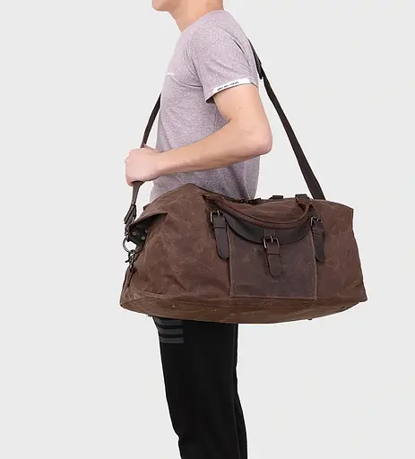 Сумка текстильная дорожная Vintage 54х32х27 см sum0020212 - фото 7