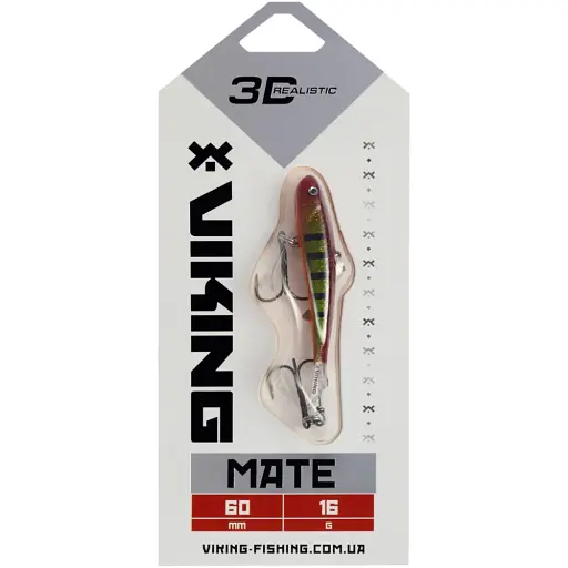 Балансир Viking Fishing Mate Ice Jig 60mm 17g #17 Brown Perch - фото 2