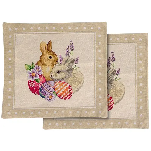 Наволочка гобелен Lefard Кролики Mimbre 45x45 см (732-398)