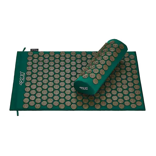 Коврик акупунктурный 4FIZJO Аппликатор Кузнецова 72 x 42 см с валиком Navy Green/Gold 4FJ0286 (P-5907739313300) - фото 5