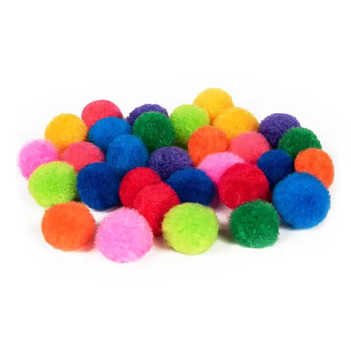 Набор помпонов для творчества Bambi PP-100p 50 шт в упаковке, микс цветов - фото 1