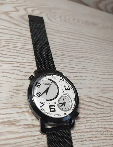 Мужские наручные часы Skmei Moon 9168 Белые - фото 4