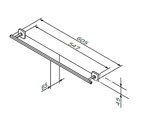 Тримач для рушника AM.PM Gem A90346400 Хром - фото 3