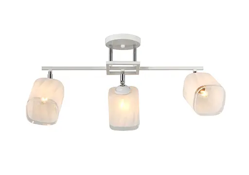 Люстра G 07472/3 Белый+Хром
