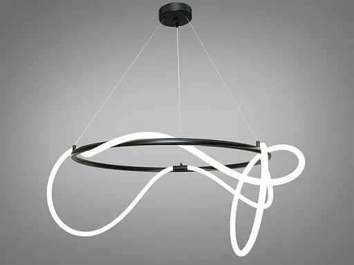 Солідна, стримана, сучасна світлодіодна люстра шланг потужністю 32W, кол - фото 1