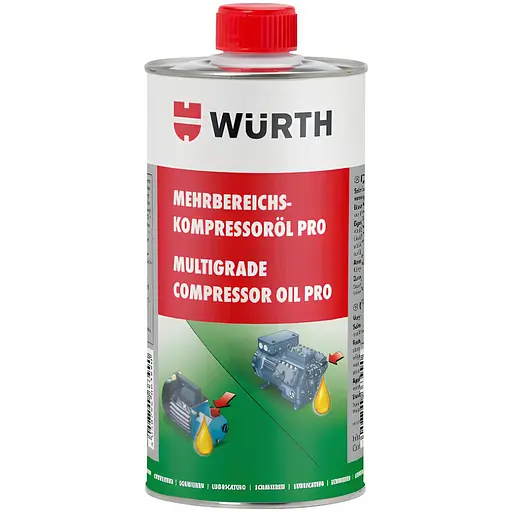 Смазка компрессорная Wurth Multigrade Pro 1000 мл (0892764123)