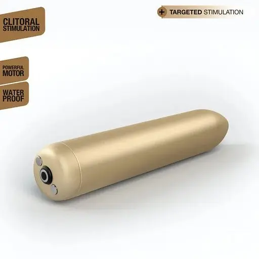 Вибропуля Dorcel Rocket Bullet Gold перезаряжаемая для точечной стимуляции - фото 3