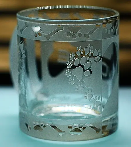 Скляна чашка кружка 320 мл  з гравіюванням Йорк подарунок для власника собаки або поціновувача породи - фото 4