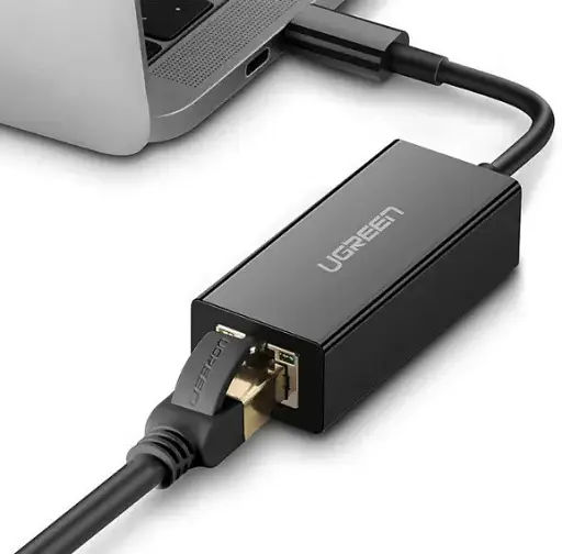 Переходник to Ethernet Ugreen US236 USB Type-C to 10/100/1000Mbps Ethernet Adapter - фото 3