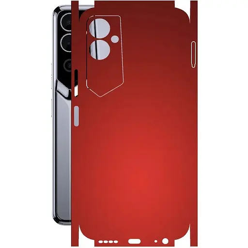 Защитная пленка StatusSKIN для Tecno Pova Neo 2 Корпус Винил красная матовая - фото 1