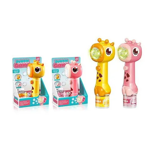 Установка с мыльными пузырями 2352 "Жираф", автоматический принцип работы, подсветка, в коробке (6983180190140) МИКС - фото 1