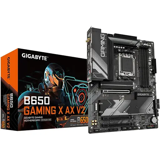 Материнская плата Gigabyte B650 Gaming X AX V2 sAM5 B650 4xDDR5 M.2 HDMI DP ATX - фото 5