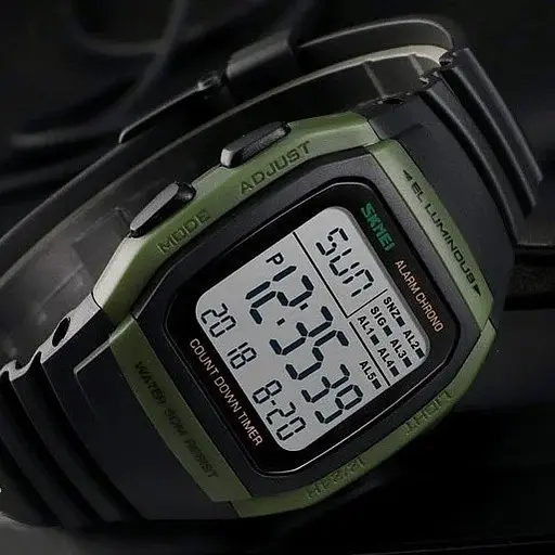 Чоловічий спортивний годинник Skmei 1278 Зелений - фото 3