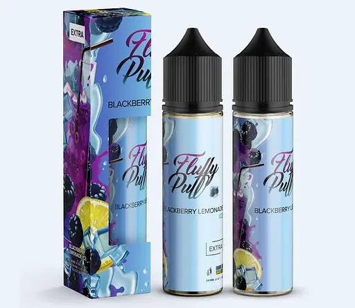 Набор компонентов для самозамеса солевой заправки Fluffy Puff 60 мл Ежевика с лимоном со льдом 0-50 мг (17670)