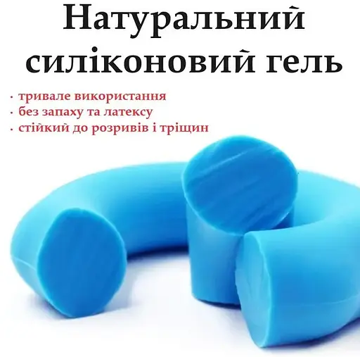 Еспандер кістьовий PowerPlay силіконовий PP-4324 Hand Grip Ring Light 15 кг Блакитний (PP_4324_15kg) - фото 4