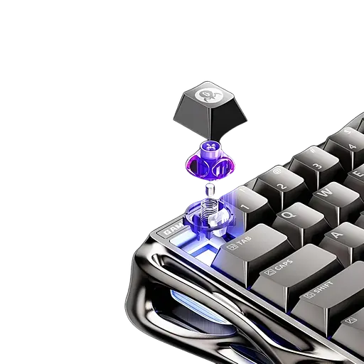 Клавиатура GravaStar Mercury V60 Pro Deluxe Edition GunMetal RGB Black (GSXY-V60PRO-DE-GM) - фото 3