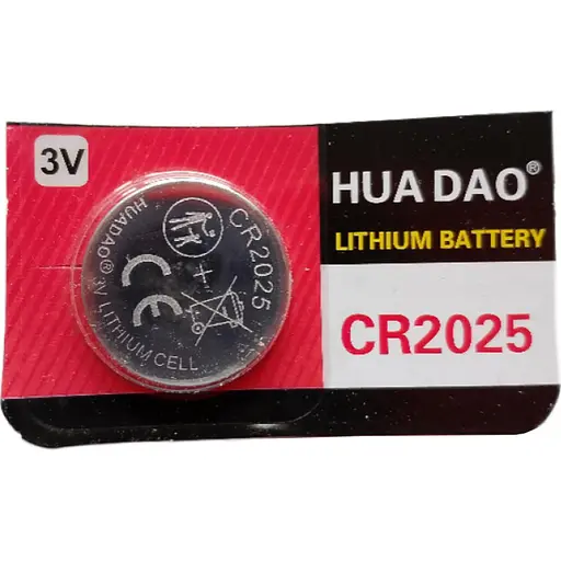 Батарейка дисковая Hua Dao CR2025, 3V (18598)