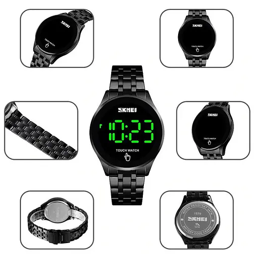 Наручний годинник чоловічий Skmei 1579 Black, 1579BK (18469) - фото 7