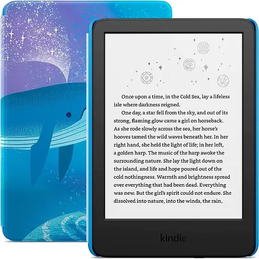 Электронная книга Amazon Kindle Kids 11th Gen 16GB 2022 with Space Whale Cover [88028]