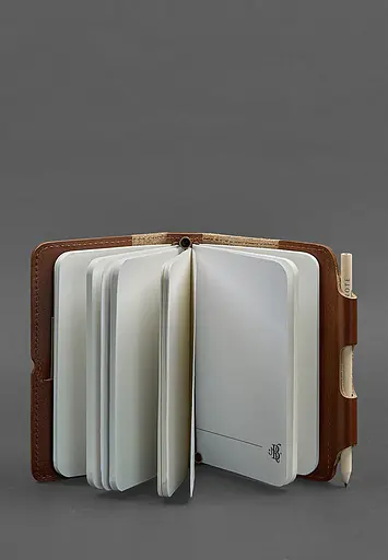 Шкіряний блокнот (Софт-бук) 3.0 світло-коричневий - фото 3